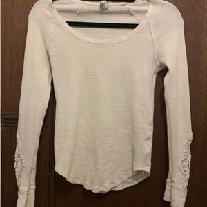 Free People white sweater